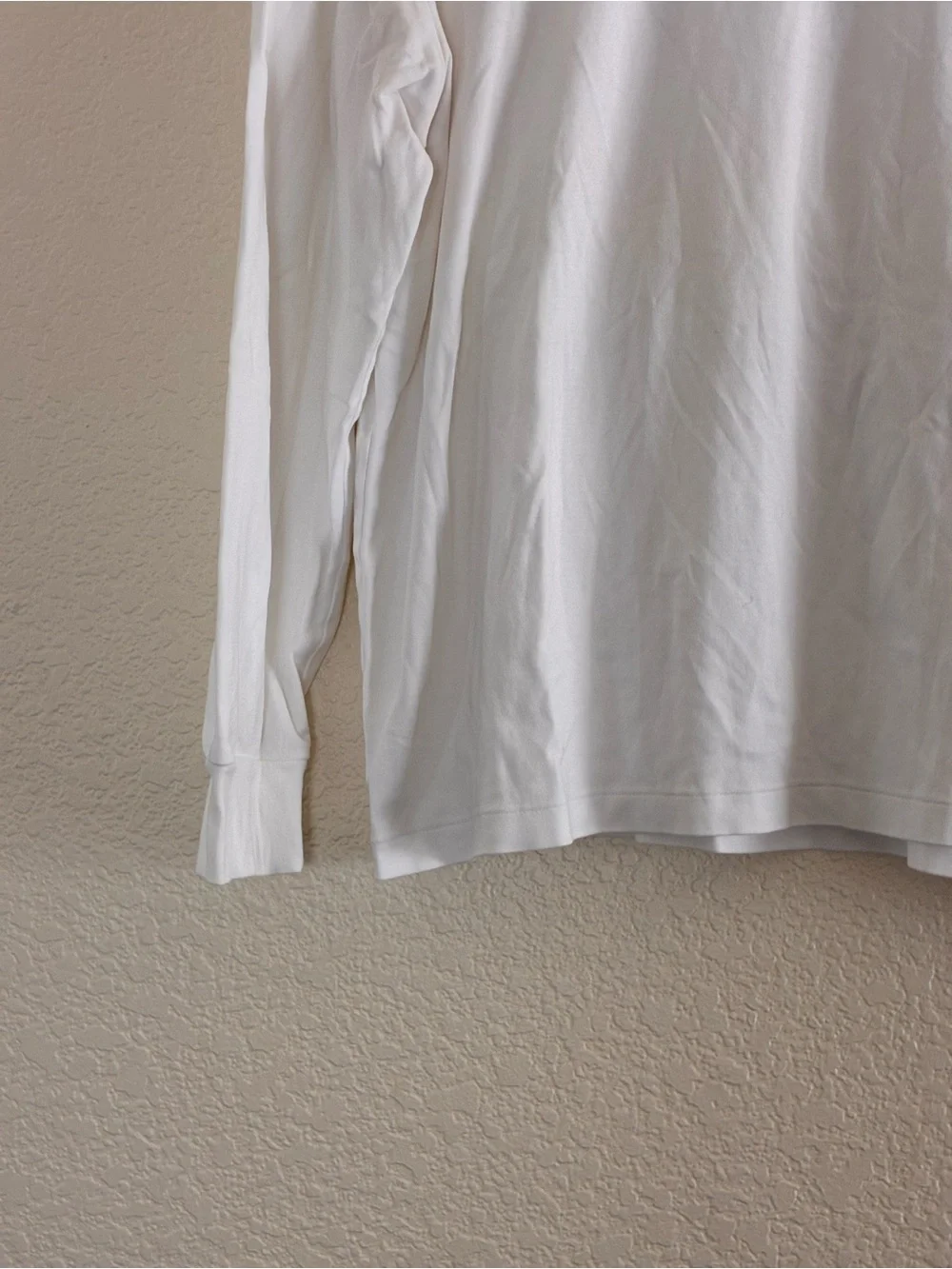 Polo Ralph Lauren | like new white cotton crew neck long sleeve emblem t-shirt